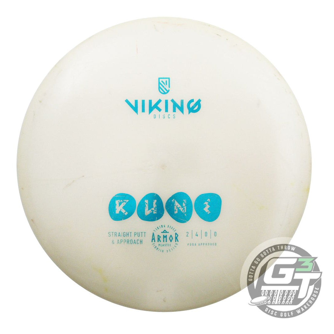 USED Viking Discs Armor Rune 174g White Blue Foil Putter Golf Disc