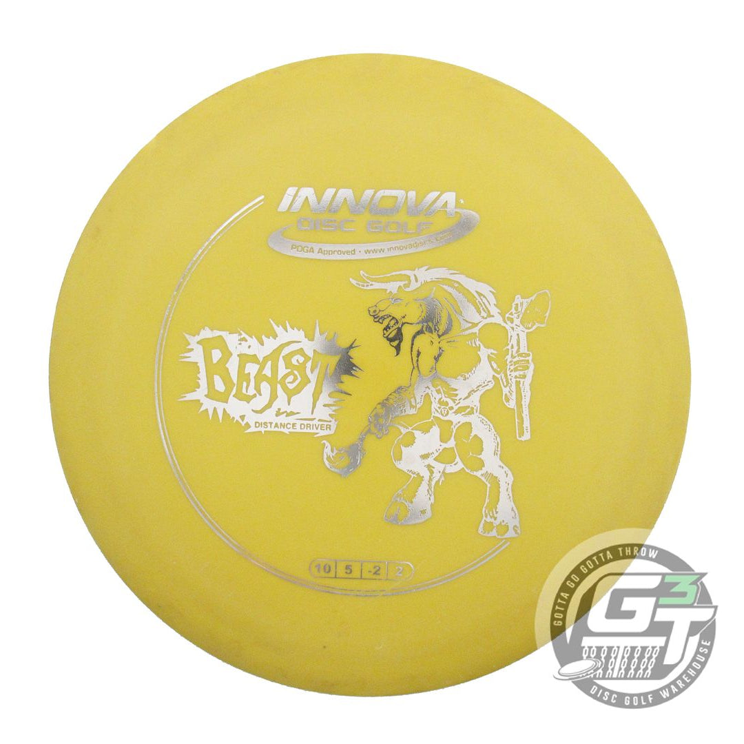 USED Innova DX Beast 172g Yellow Silver Foil Distance Driver Golf Disc