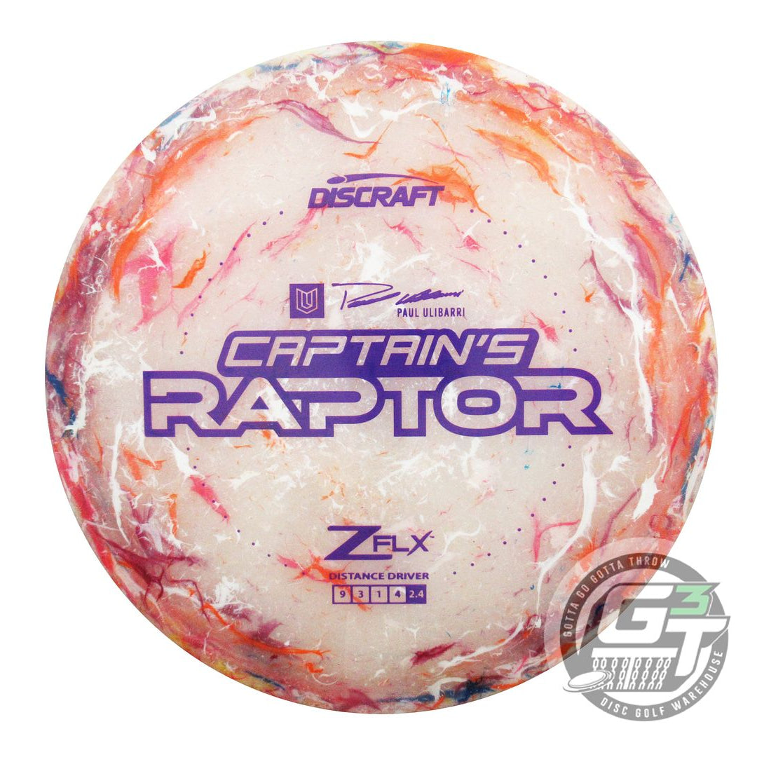 NOS Discraft CAPTAIN'S Jawbreaker Z FLX Raptor 174g Purple Stamp A Driver Disc
