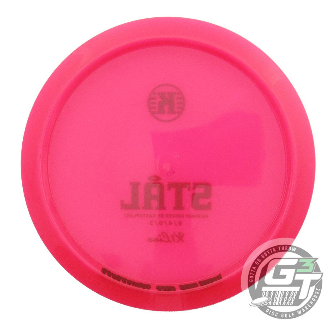 USED Kastaplast K1 Stal 172g Pink Black Stamp Fairway Driver Golf Disc