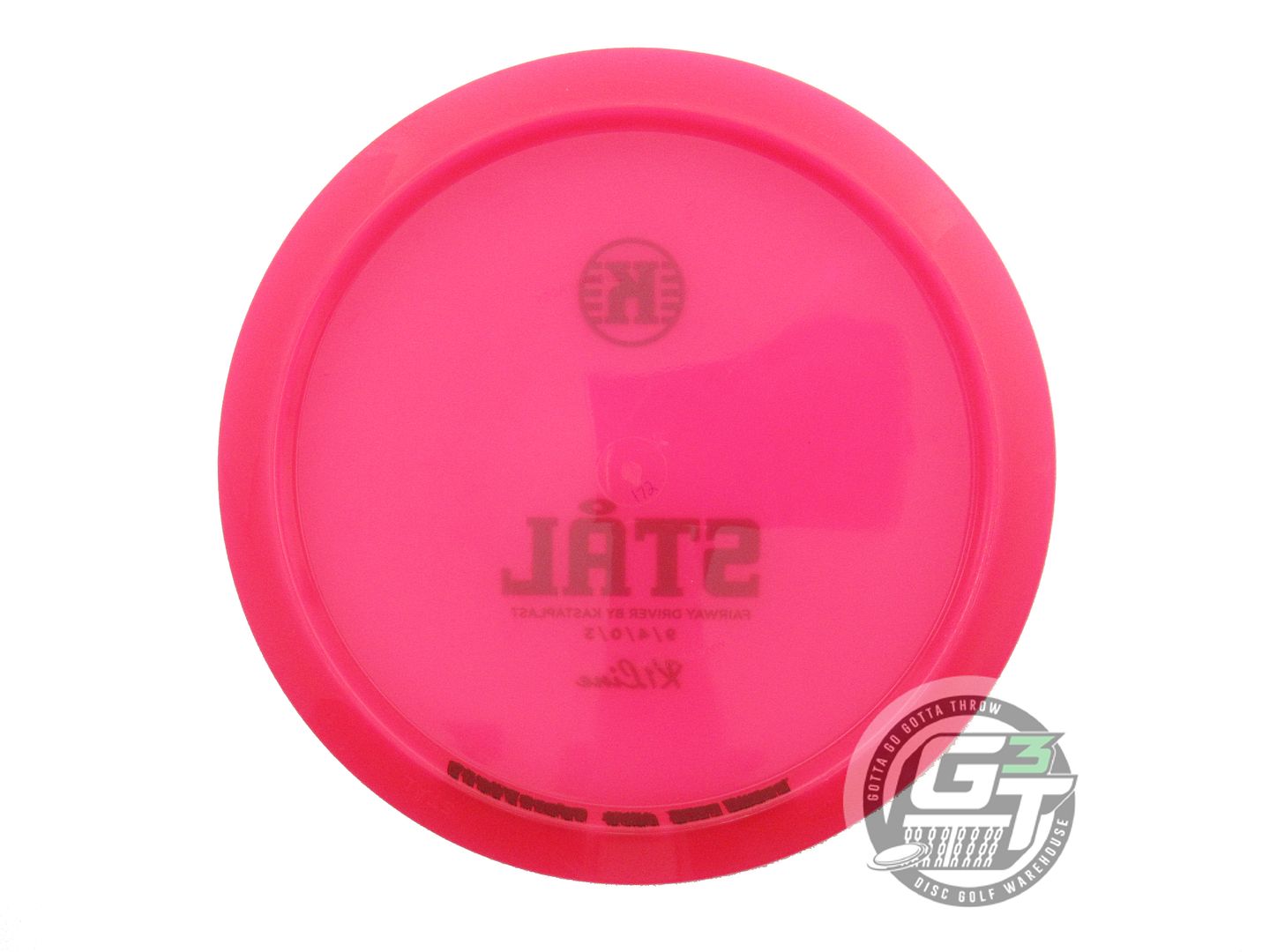USED Kastaplast K1 Stal 172g Pink Black Stamp Fairway Driver Golf Disc