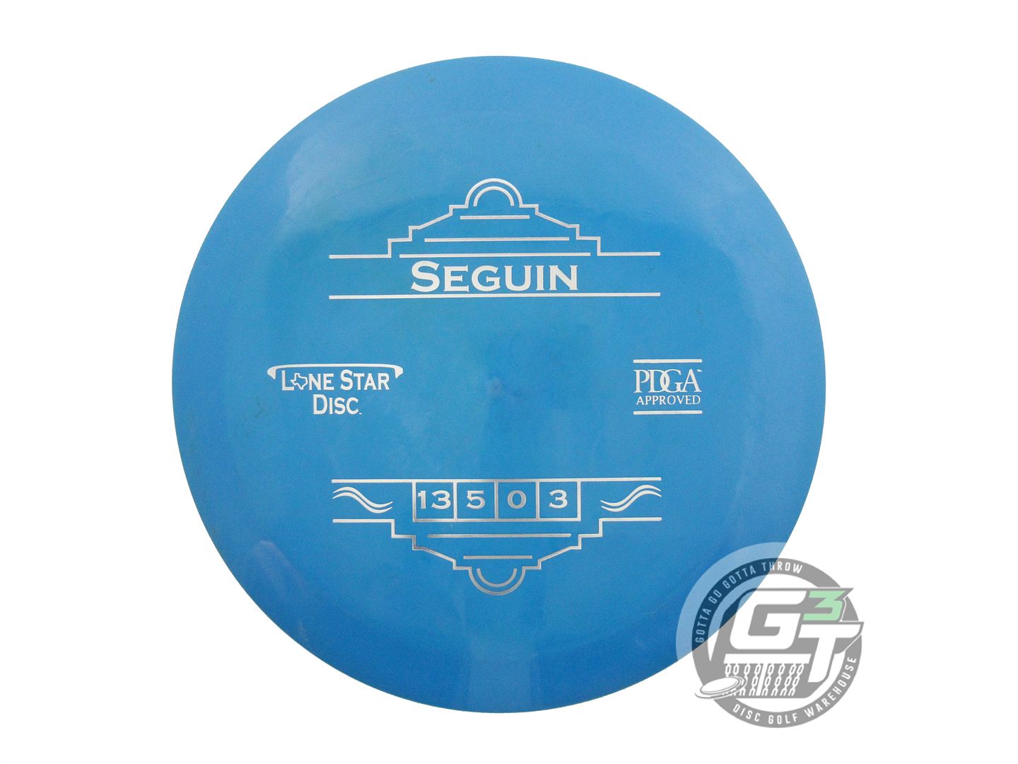 USED Lone Star Bravo Seguin 170g Blue Silver Foil Distance Driver Golf Disc