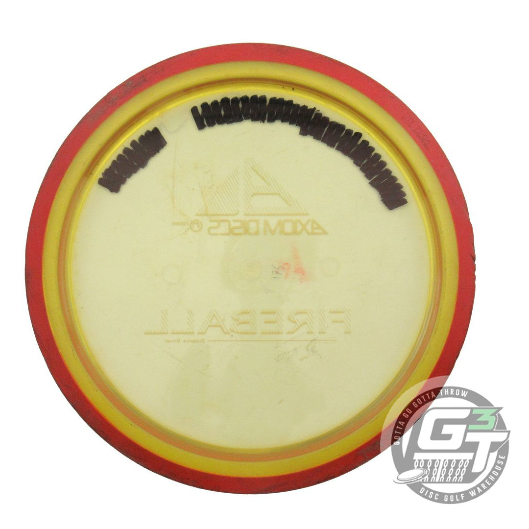 USED Axiom Discs Proton Fireball 175g Yellow Red Rim Distance Driver Golf Disc