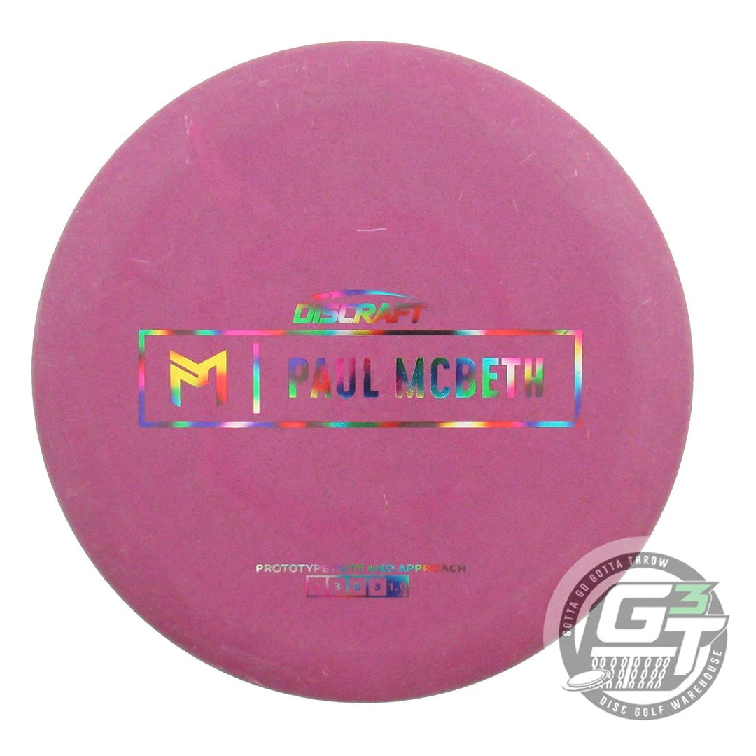 USED Discraft PROTO Rubber Blend Kratos 172g Purple Jellybean Foil Putter Disc