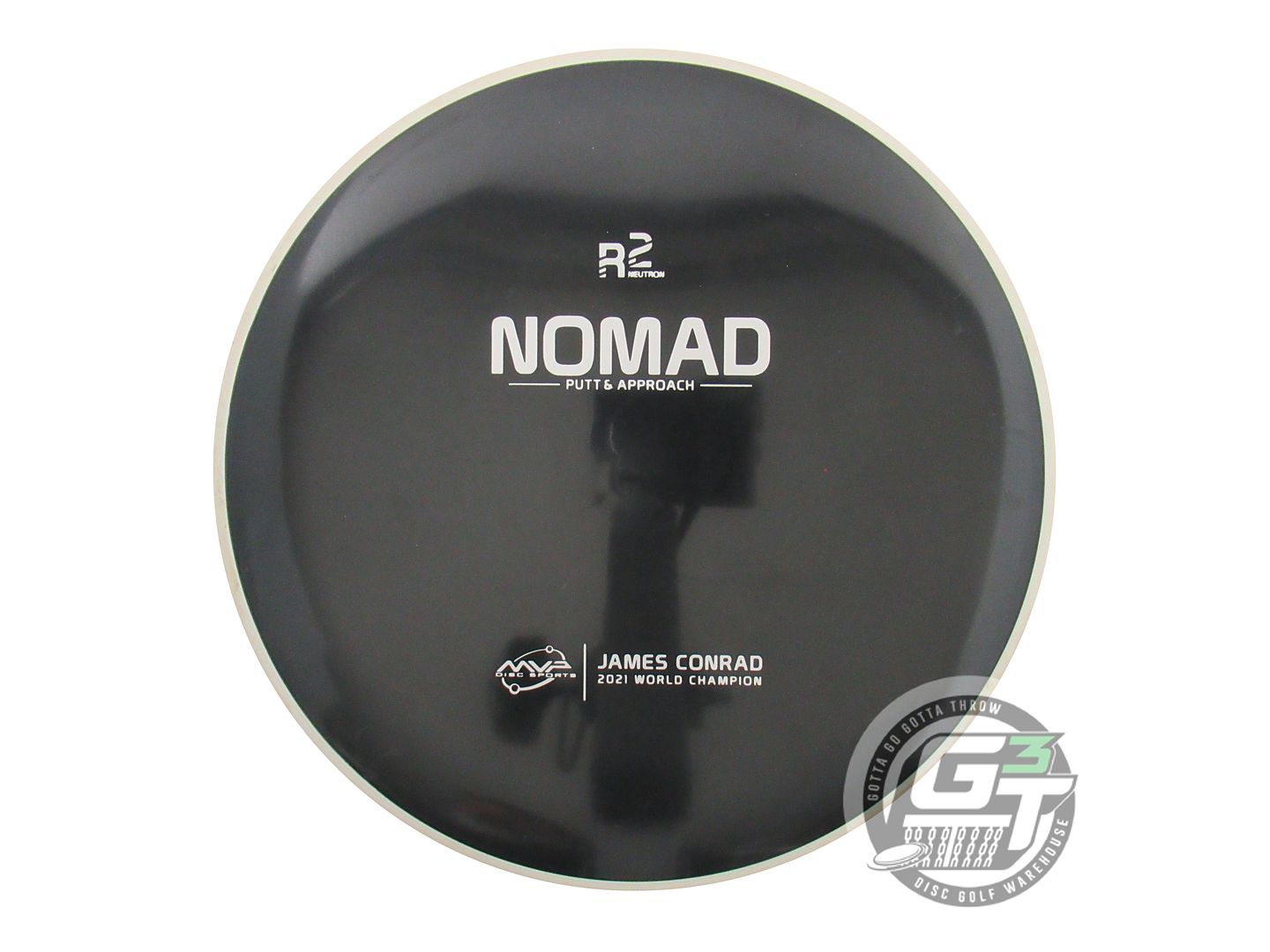 USED MVP Disc Sports R2 Neutron Nomad 171g Black Putter Golf Disc