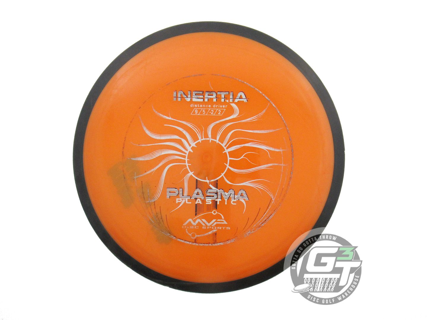 USED MVP Disc Sports Plasma Inertia 174g Orange Distance Driver Golf Disc