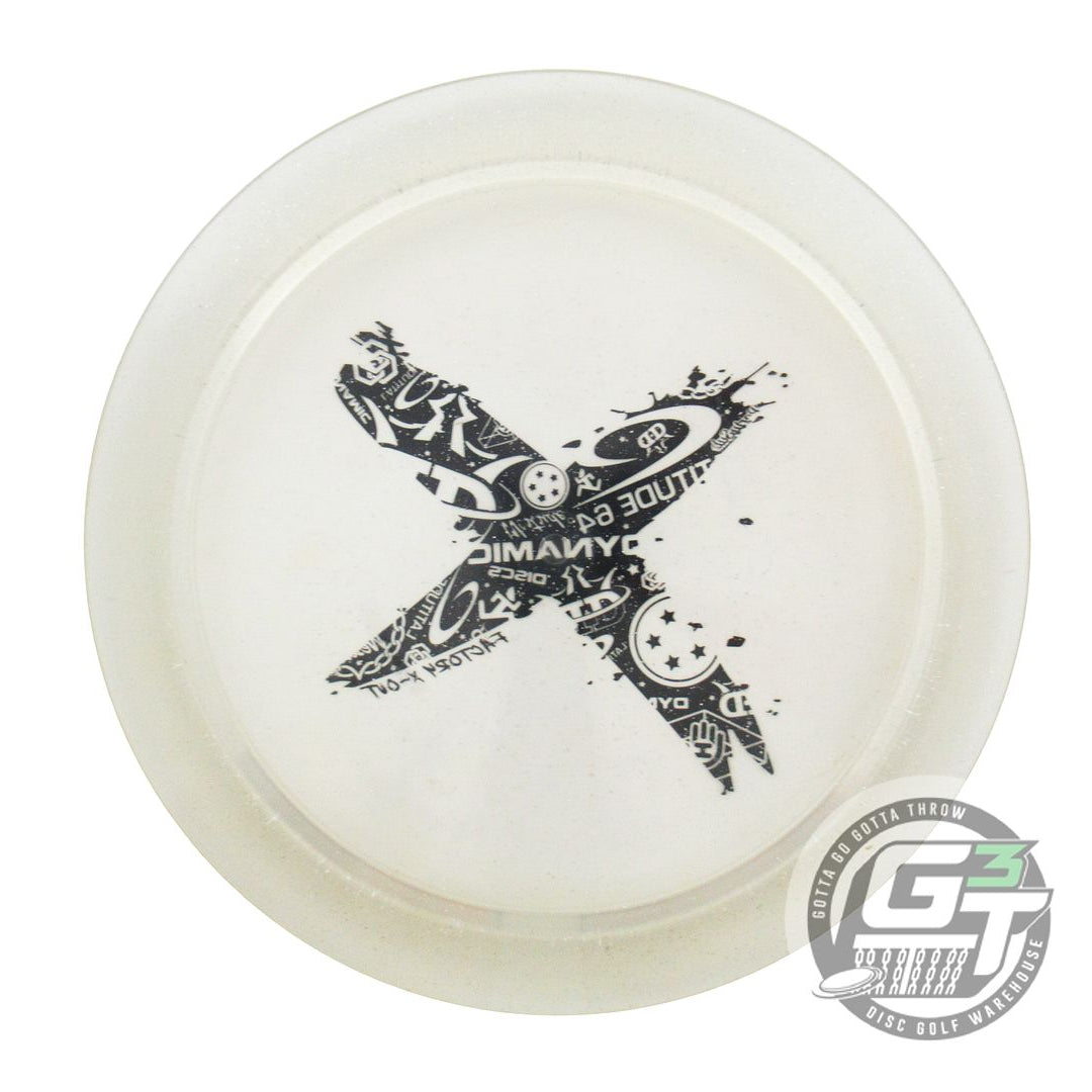 USED Dynamic Discs X-OUT Lucid Trespass 169g Clear Shimmer Driver Golf Disc