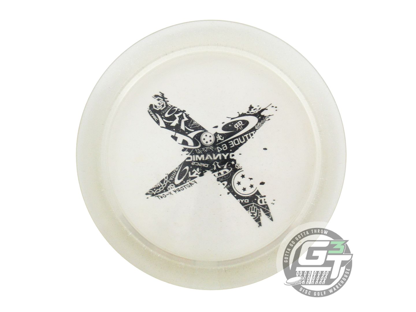 USED Dynamic Discs X-OUT Lucid Trespass 169g Clear Shimmer Driver Golf Disc