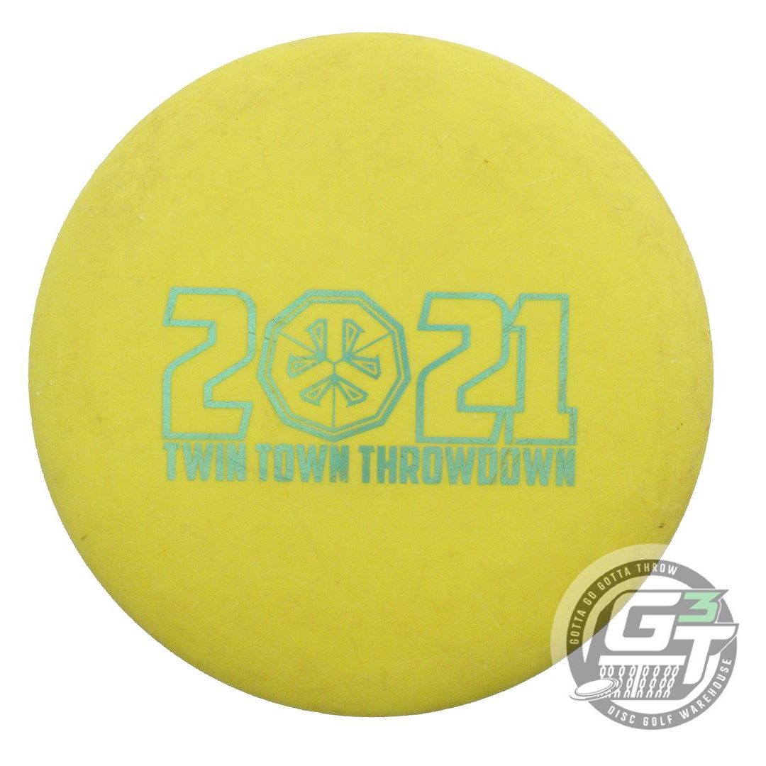USED Dynamic Discs Classic Hard Deputy 174g Yellow Green Glitter Putter Disc