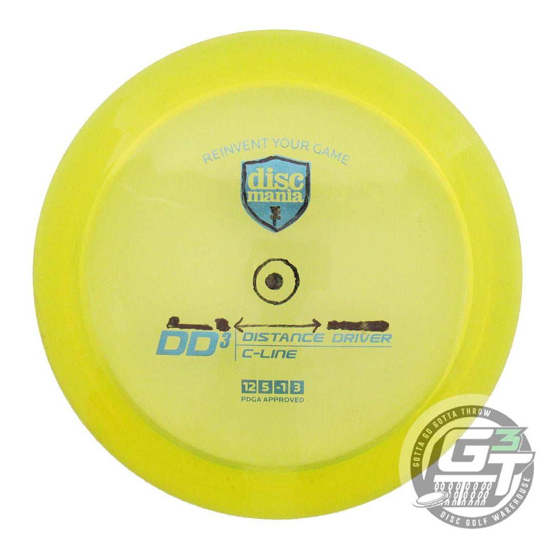 USED DiscMania C-Line DD3 173g Yellow Blue Foil Distance Driver Golf Disc