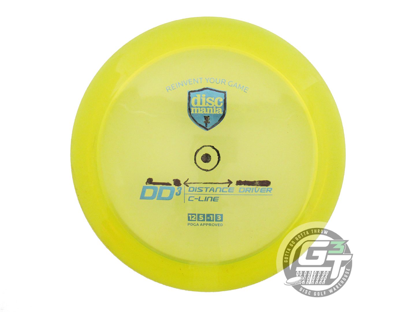 USED DiscMania C-Line DD3 173g Yellow Blue Foil Distance Driver Golf Disc