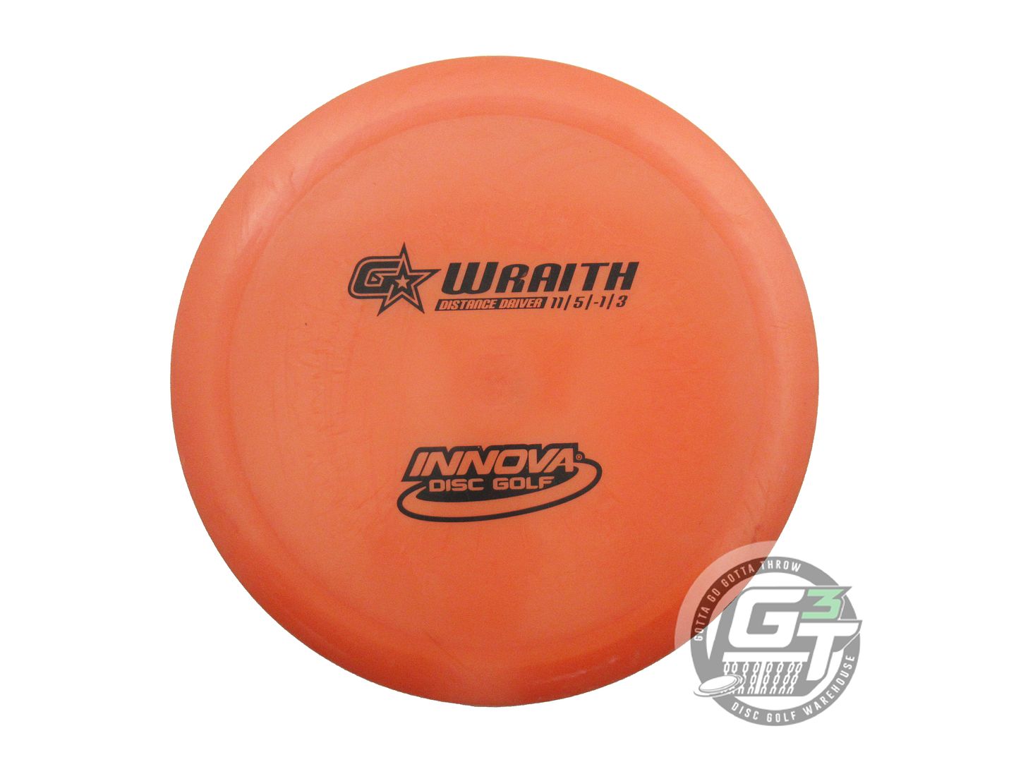 USED Innova GStar Wraith 175g Orange Black Stamp Distance Driver Golf Disc
