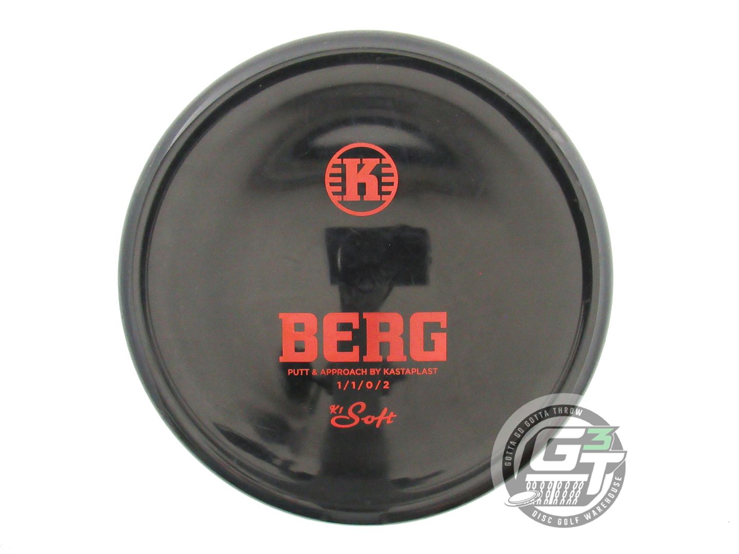 USED Kastaplast K1 Soft Berg 175g Black Red Stamp Putter Golf Disc