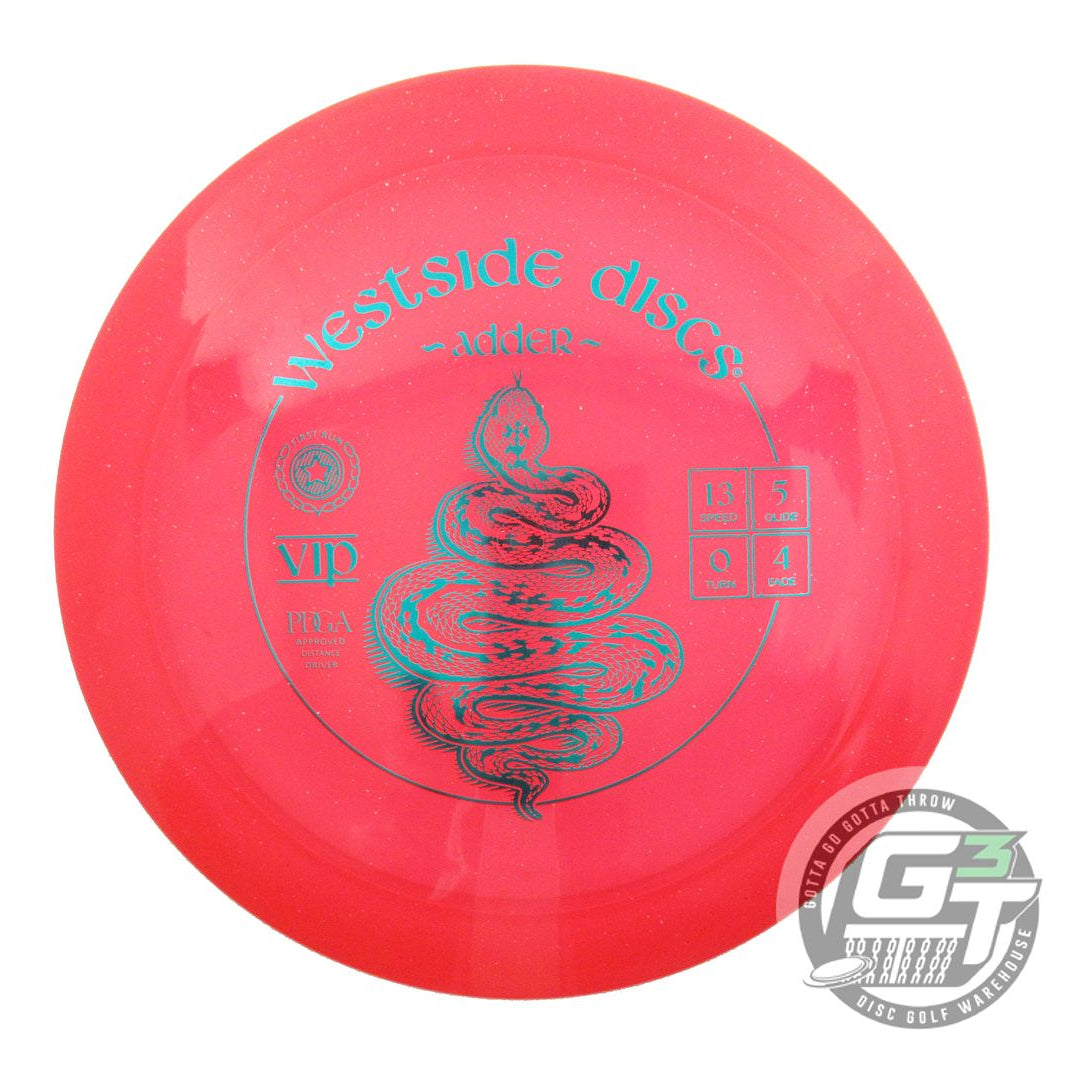 USED Westside Discs VIP Adder 173g Red Teal Foil A Distance Driver Golf Disc