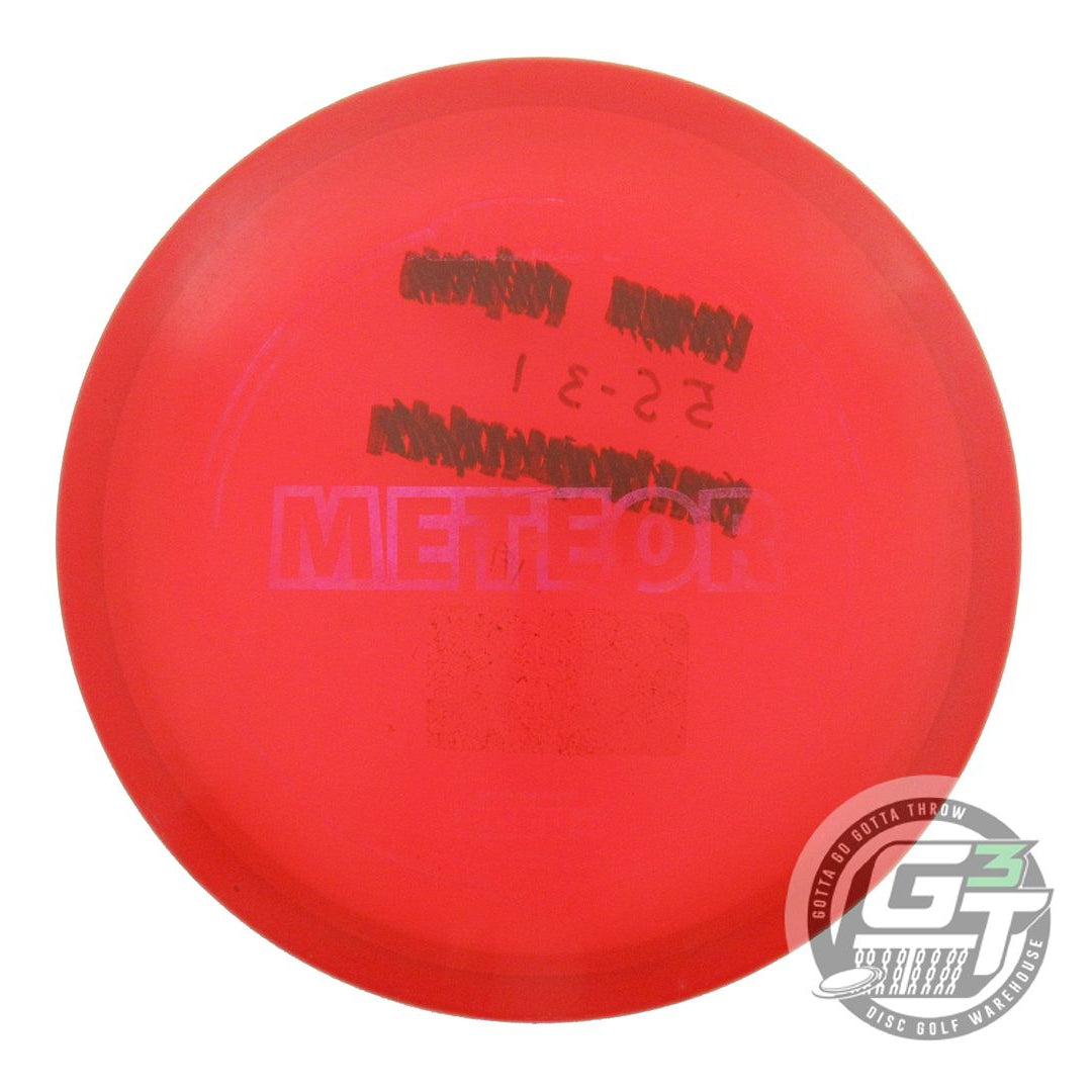 USED Discraft Z Meteor 180g Red Pink Shatter Foil Midrange Golf Disc