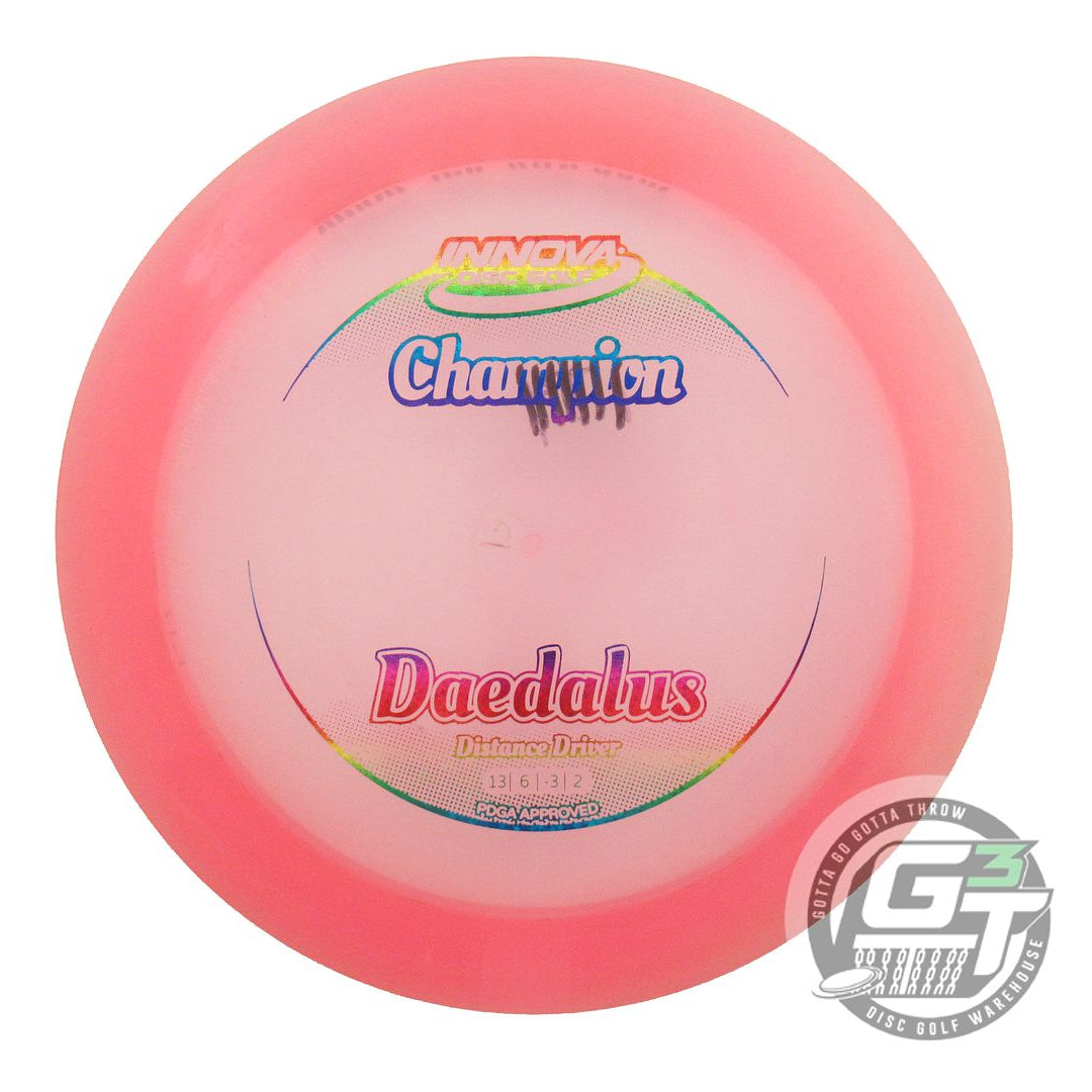 USED Innova Champion Daedalus 171g Pink Rainbow Star Foil Distance Driver Disc