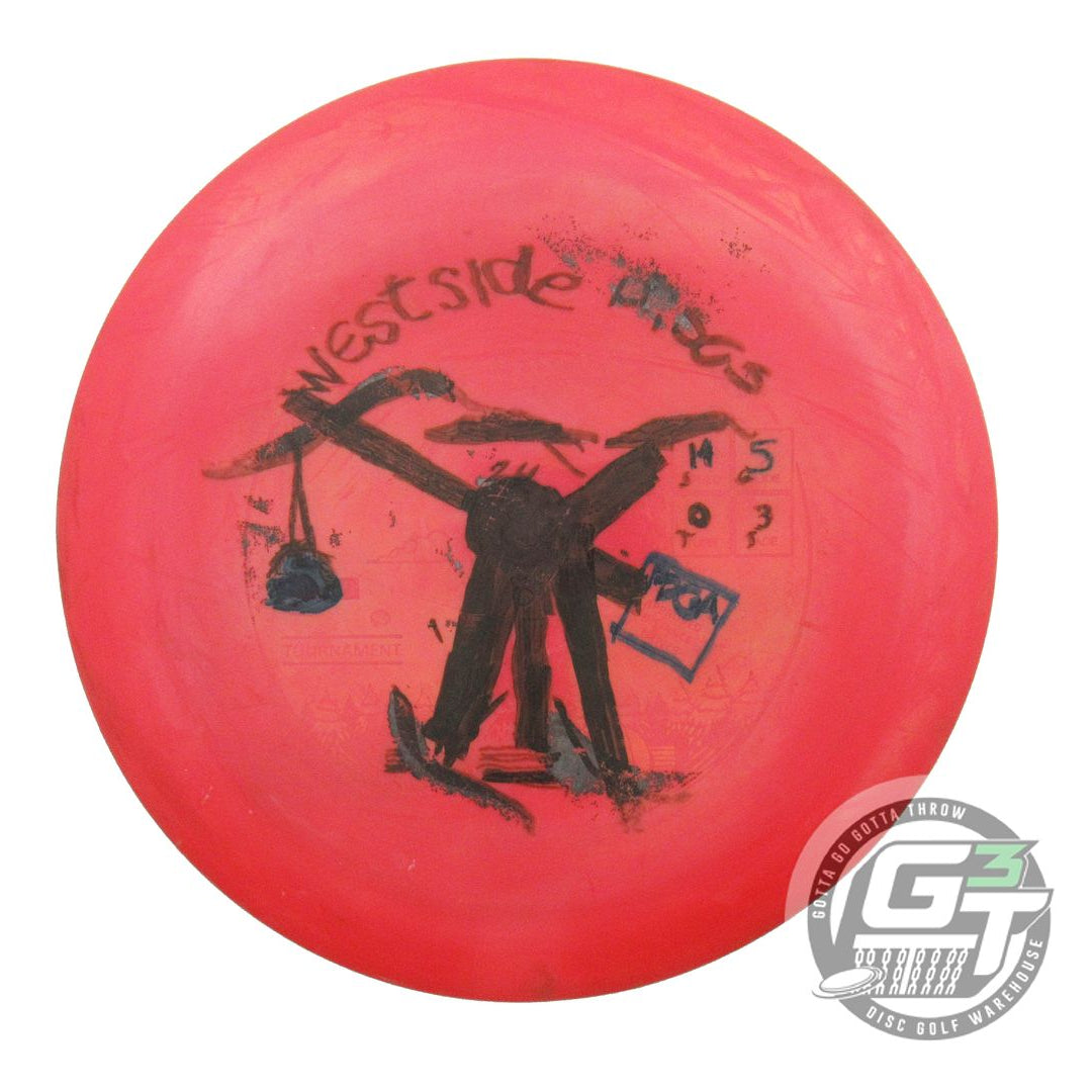 USED Westside Discs Tournament Catapult 175g Red SHARPIED TO DEATH Driver Disc