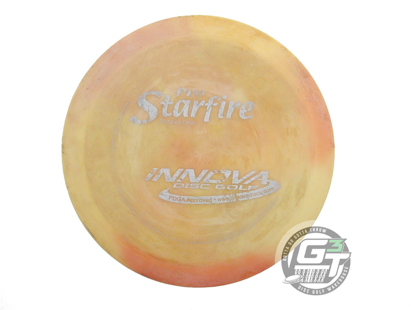 USED Innova I-DYE Pro Starfire 171g Orange Swirl PFN Distance Driver Golf Disc