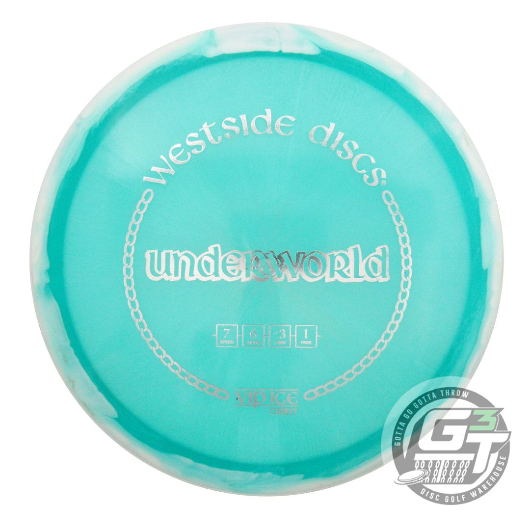 USED Westside Discs VIP Ice Orbit Underworld 176g White-Aqua Fairway Driver Disc