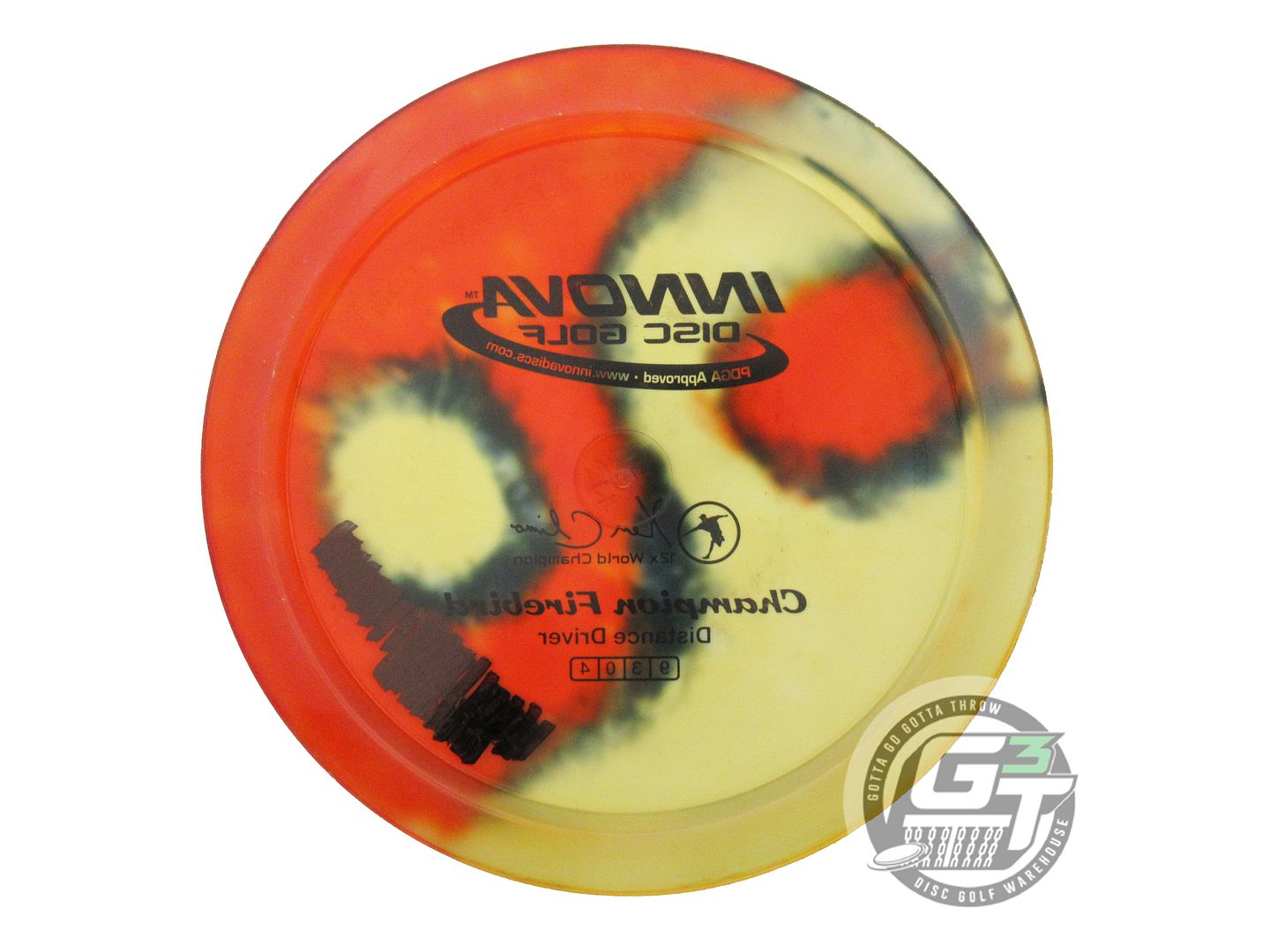 USED Innova I-DYE Champion Firebird 175g Yin Yang Distance Driver Golf Disc
