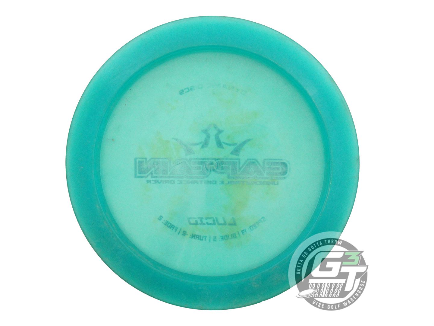USED Dynamic Discs Lucid Captain 175g Teal Blue Foil Distance Driver Golf Disc