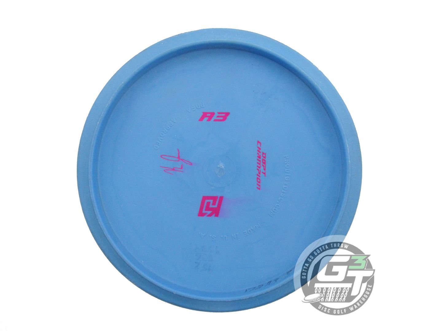 USED Prodigy Discs 300 A3 172g Blue Rainbow Foil Midrange Golf Disc