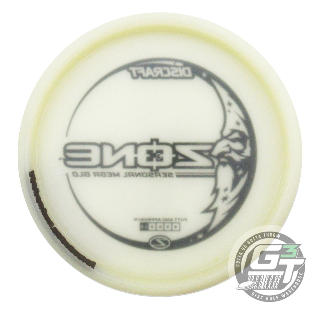 USED Discraft SEASONAL Glo Z Zone 177g Black Stamp Putter Golf Disc