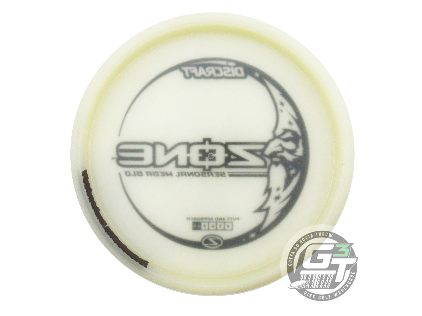USED Discraft SEASONAL Glo Z Zone 177g Black Stamp Putter Golf Disc