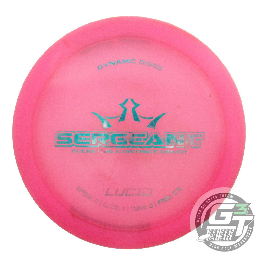 USED Dynamic Discs Lucid Sergeant 173g Pink Teal Foil Driver Golf Disc