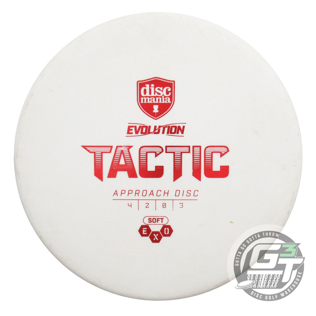 USED DiscMania EXO Soft Tactic 176g White Red Foil Putter Golf Disc