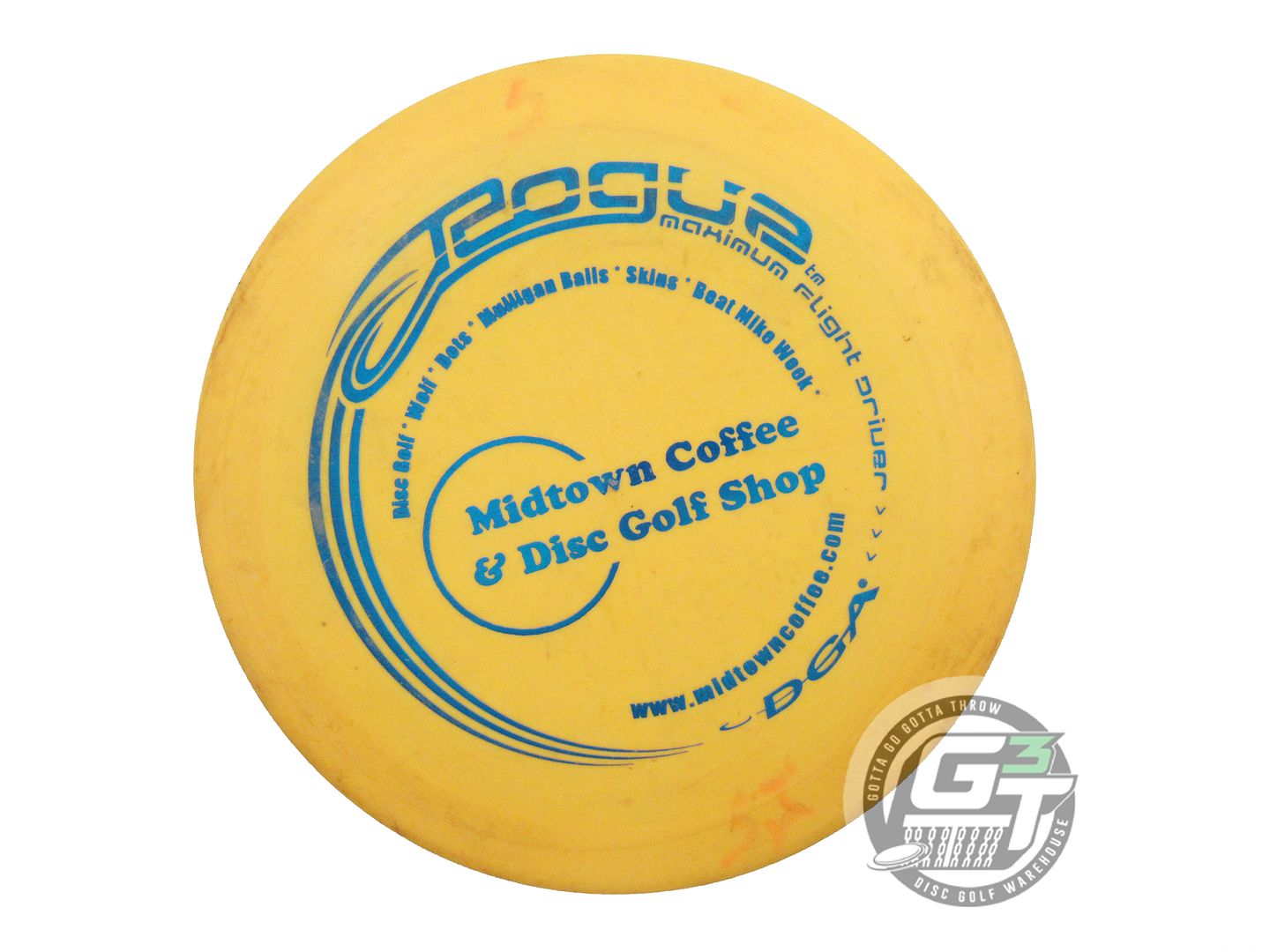 USED DGA ProLine Rogue 173-174g Marigold Blue Foil Distance Driver Golf Disc