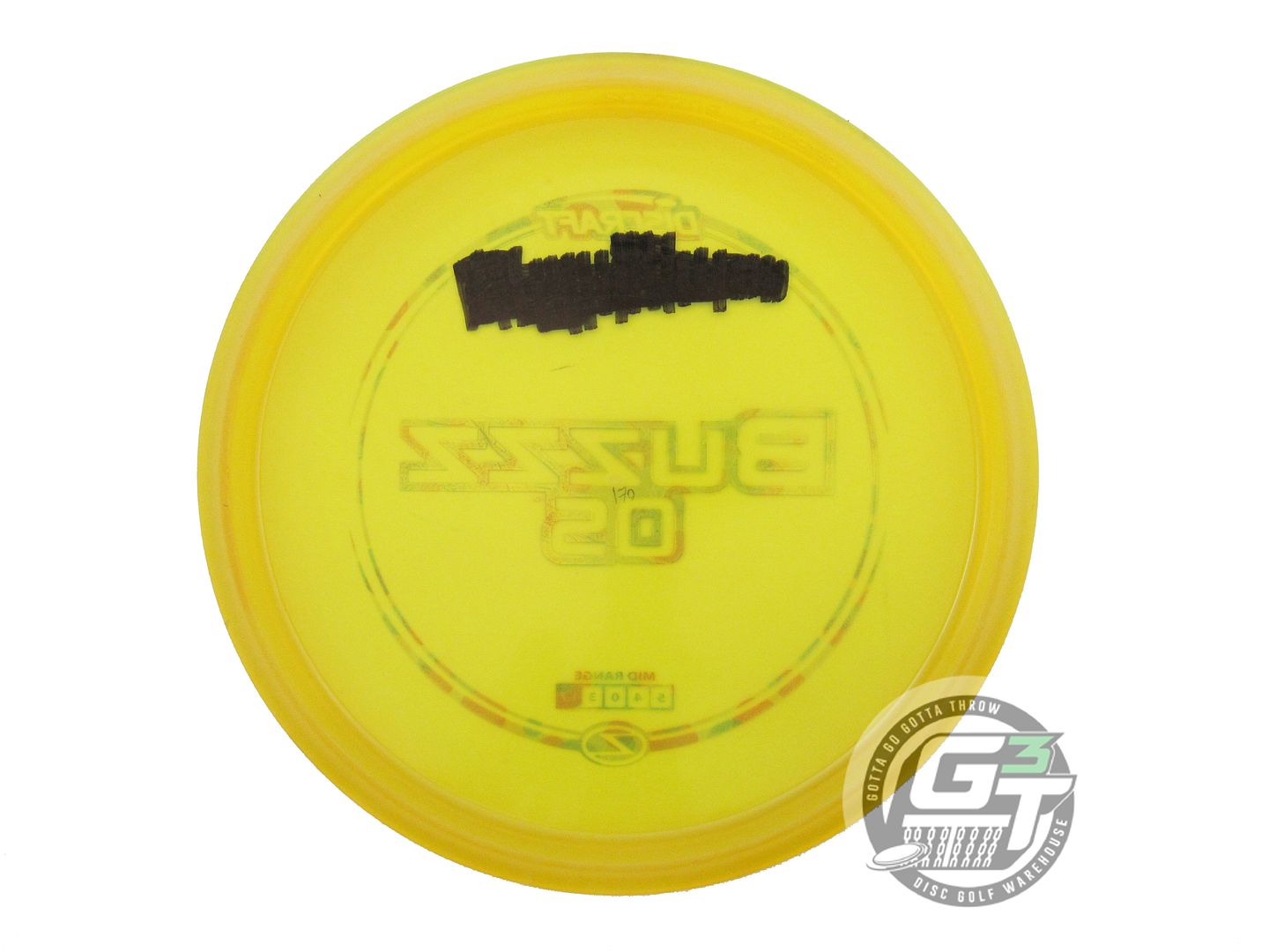 USED Discraft Z Buzzz OS 170g Yellow Wonder Bread Foil Midrange Golf Disc