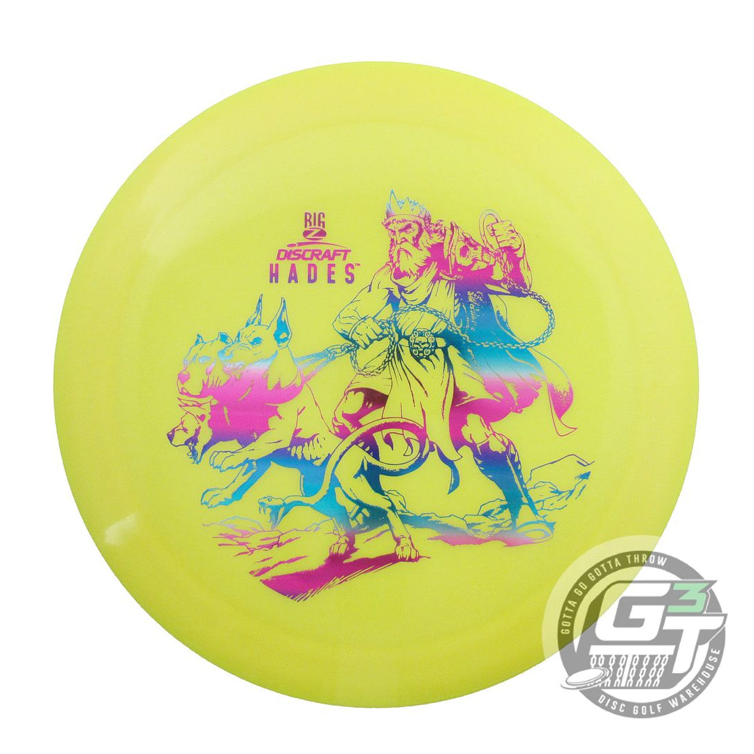NOS Discraft Big Z Hades 176g Yellow Miami Foil Driver Golf Disc