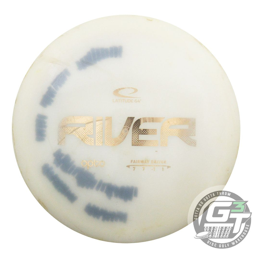 USED Latitude 64 Opto River 176g White Gold Foil Fairway Driver Golf Disc