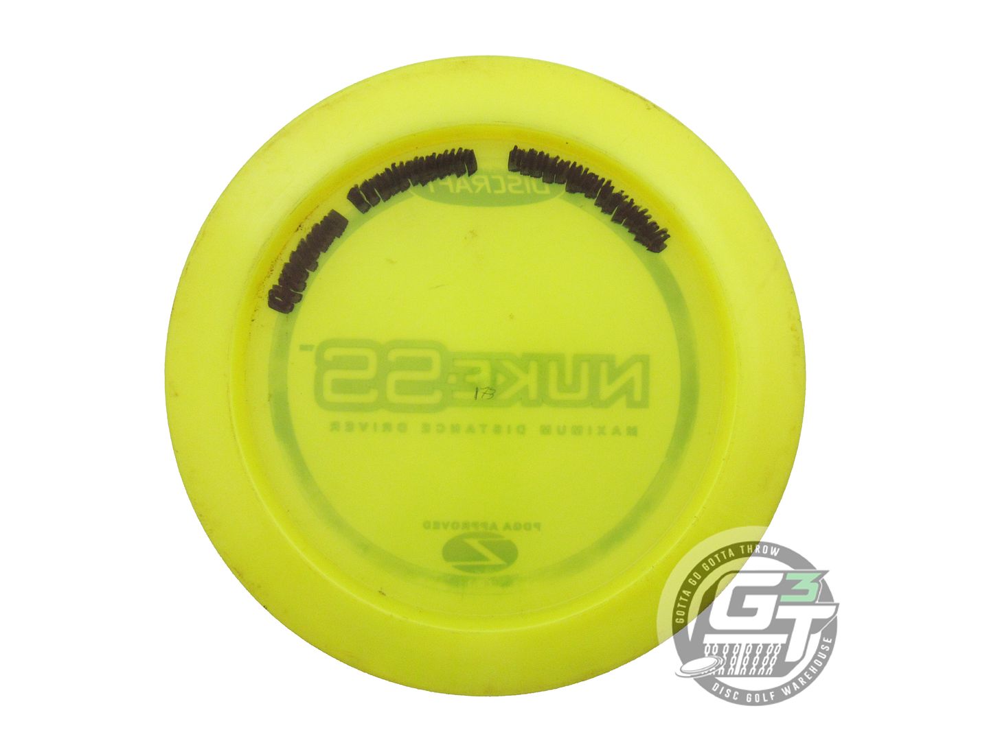 USED Discraft Z Nuke SS 173g Yellow Blue Foil PFN Distance Driver Golf Disc