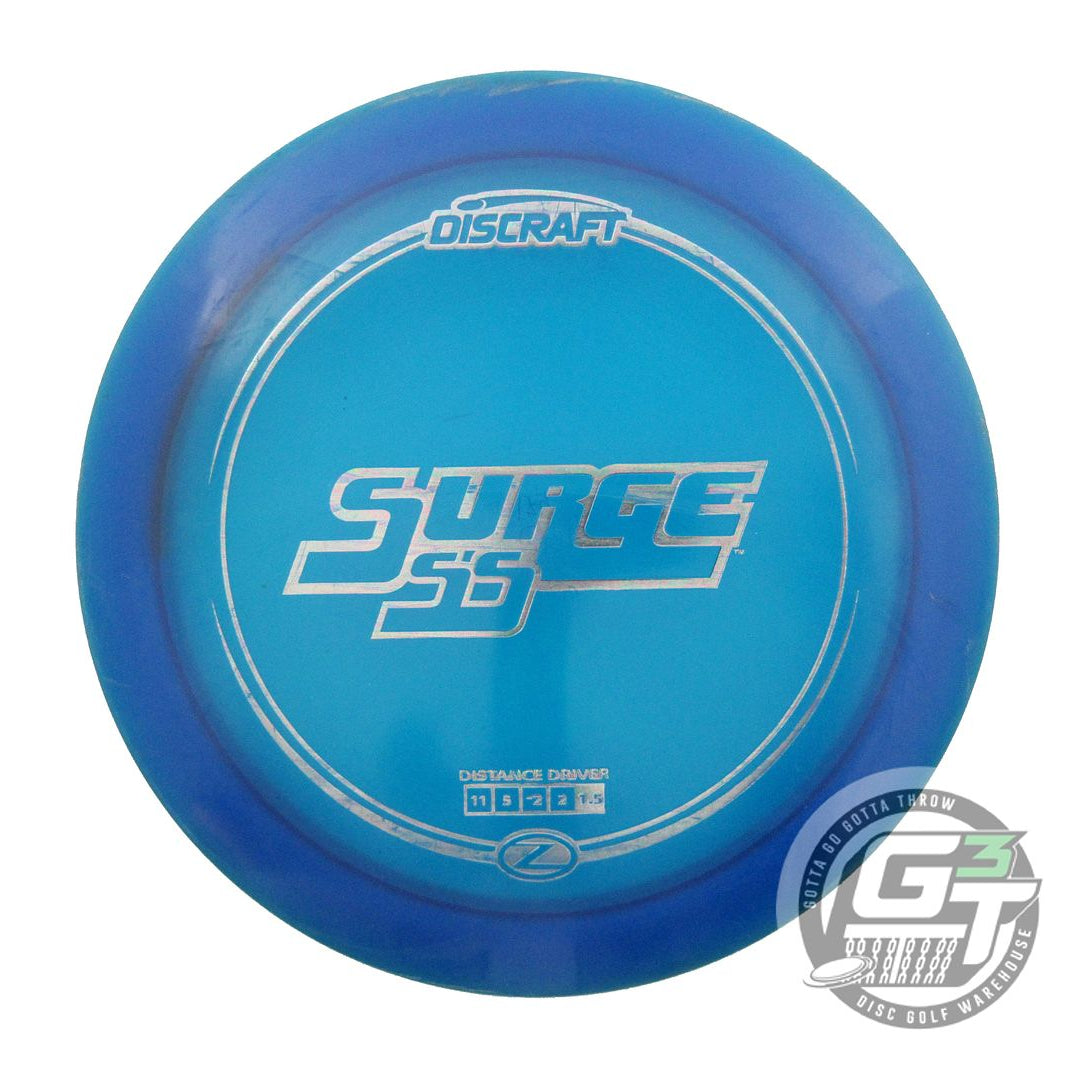 USED Discraft Z Surge SS 174g Blue Oil Slick Foil Distance Driver Golf Disc