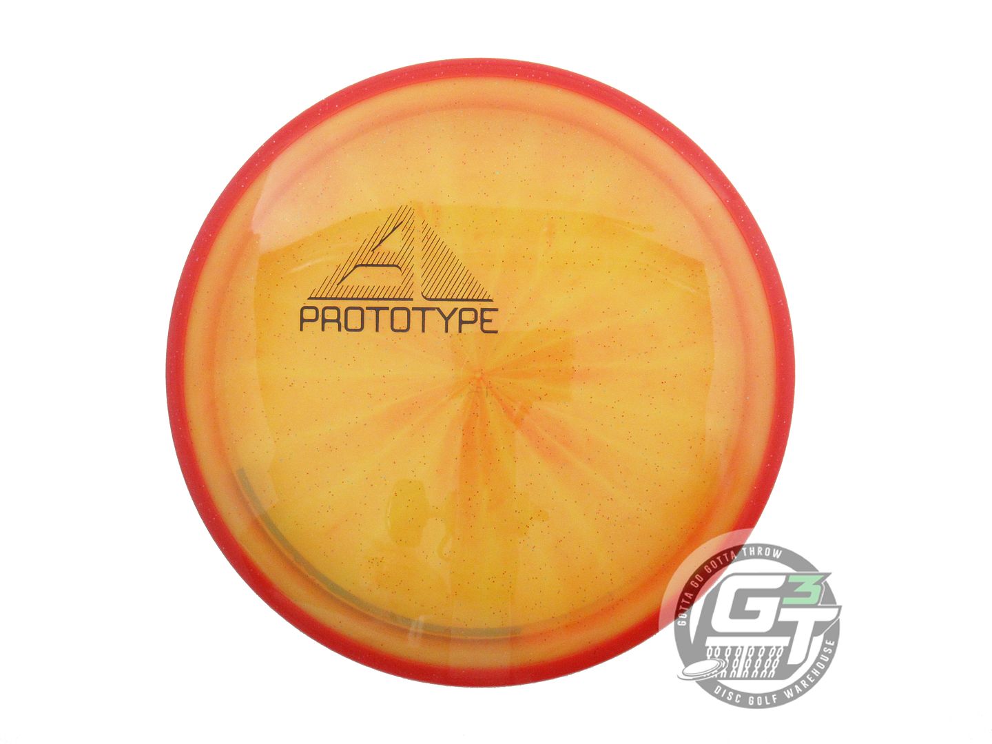 USED Axiom Discs PROTOTYPE Prism Proton Trance 175g Marigold Red Rim Driver Disc