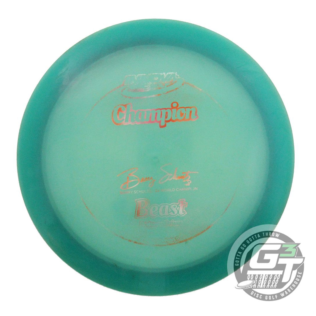 USED Innova Champion Beast 163g Teal Red Static Foil Distance Driver Golf Disc