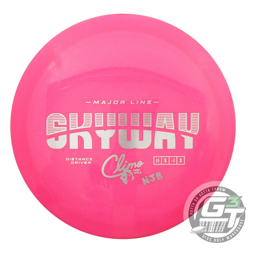 USED Climo Major Line Skyway 171g Pink Silver Foil Distance Driver Golf Disc