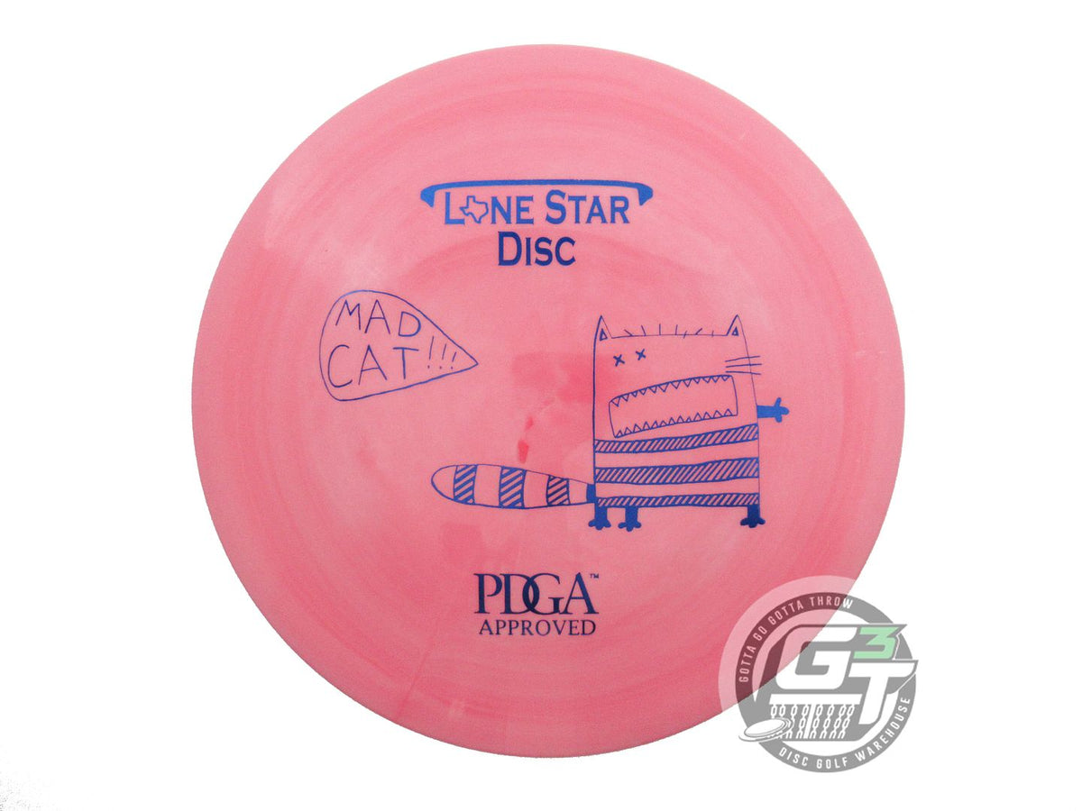 USED Lone Star Bravo Mad Cat 176g Pink Blue Foil Fairway Driver Golf Disc