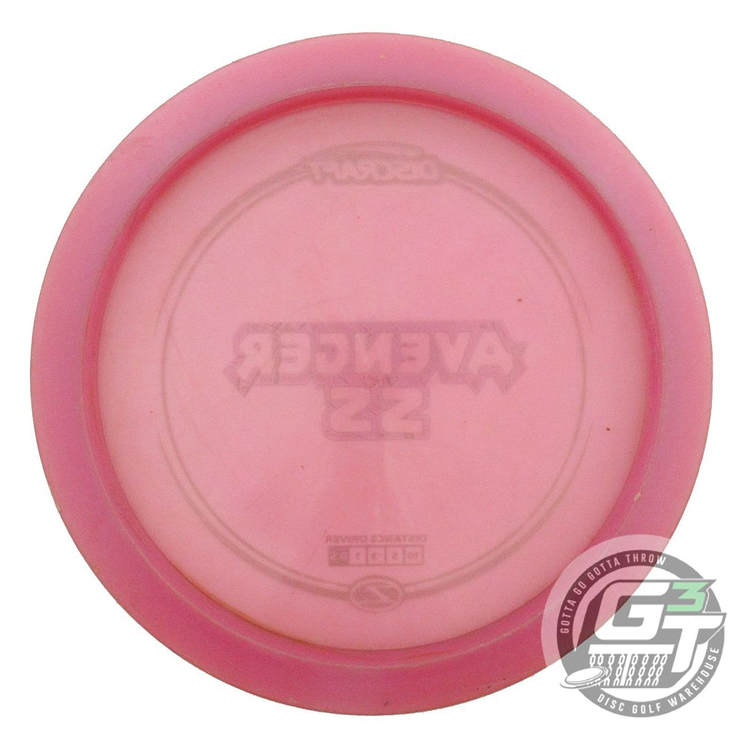 USED Discraft Z Avenger SS 176g Pink Lime Foil Distance Driver Golf Disc