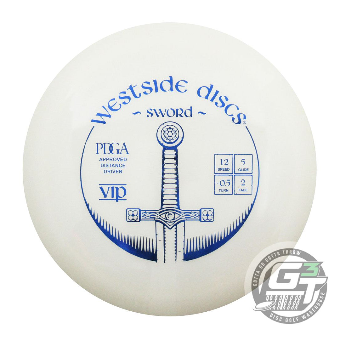 USED Westside Discs VIP Sword 176g White Blue Foil Distance Driver Golf Disc