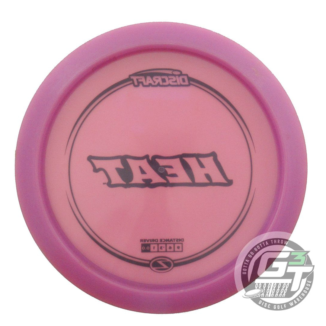 USED Discraft Z Heat 175g Purple Black Stamp Distance Driver Golf Disc