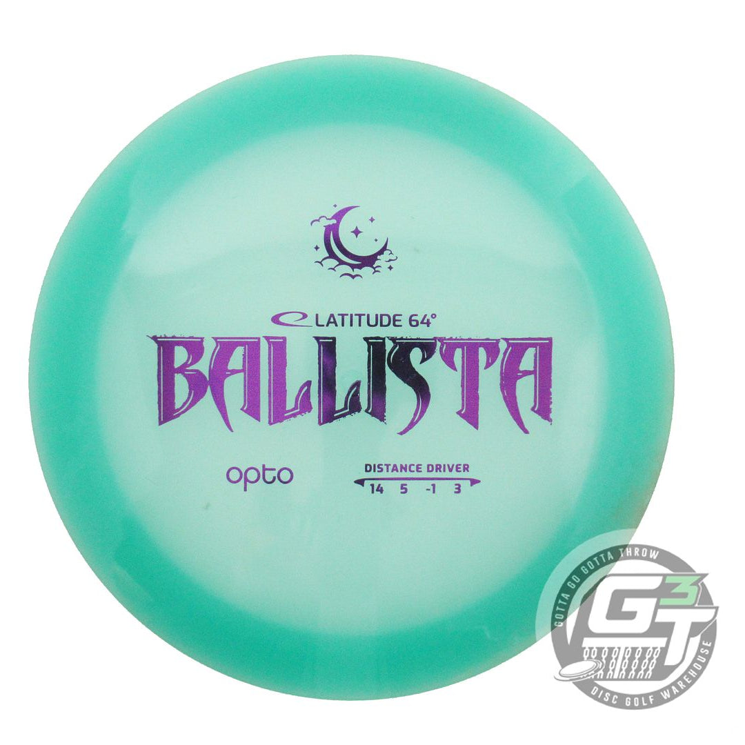 USED Latitude 64 Opto Moonshine Ballista 175g Seafoam Purple Foil Driver Disc