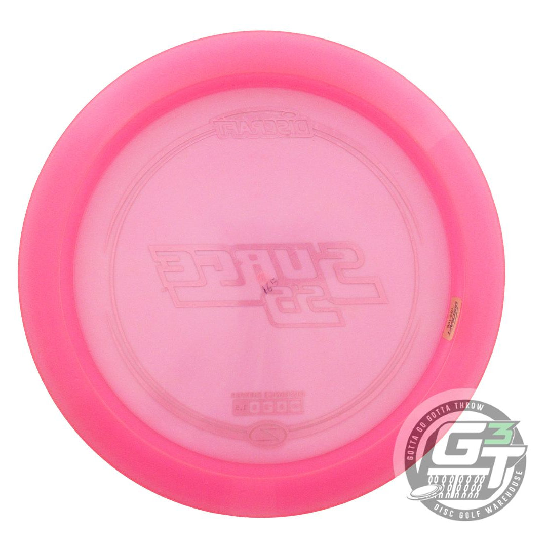 NOS Discraft Z Surge SS 165g Pink Gold Star Foil Distance Driver Golf Disc