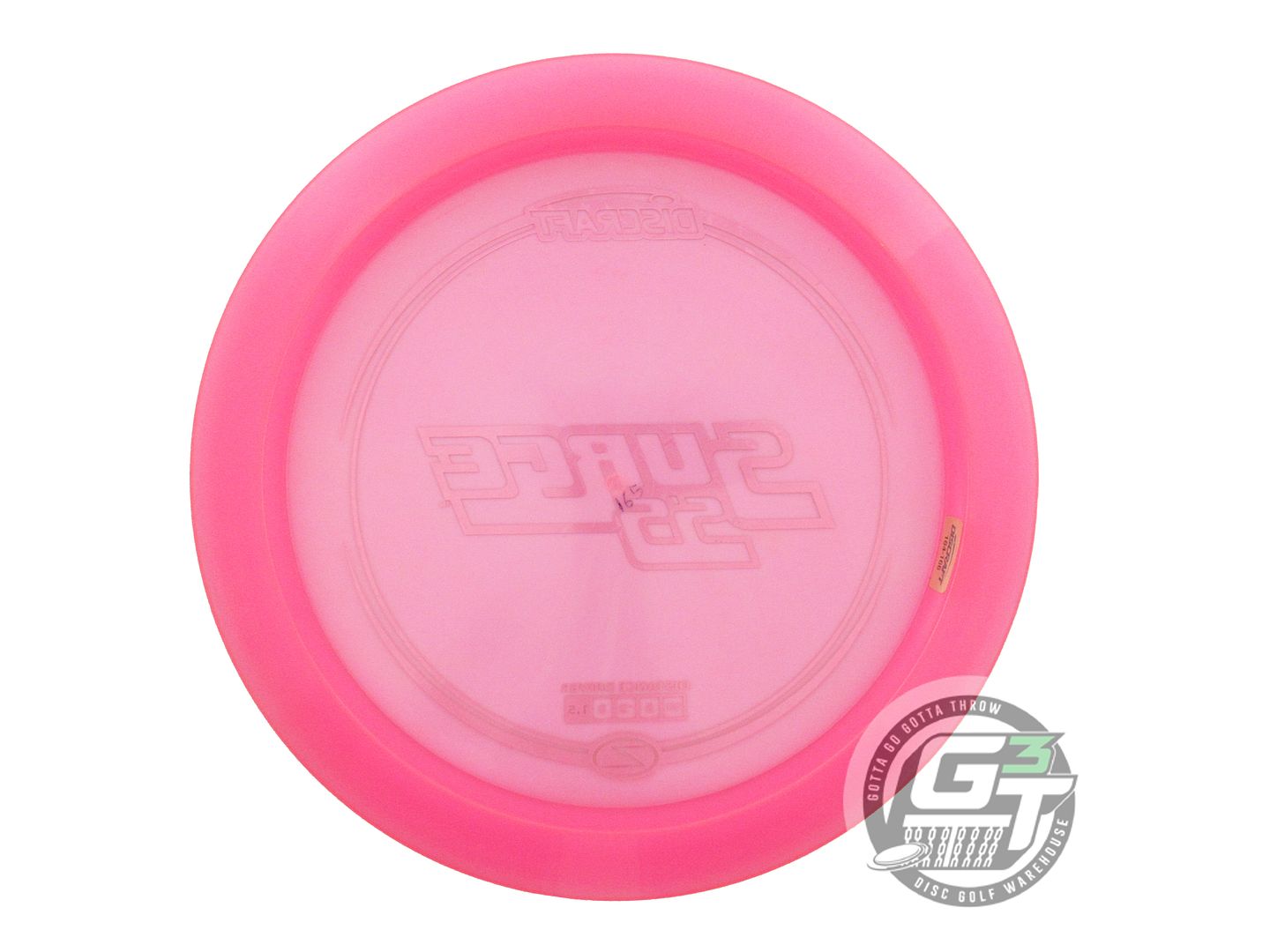 NOS Discraft Z Surge SS 165g Pink Gold Star Foil Distance Driver Golf Disc