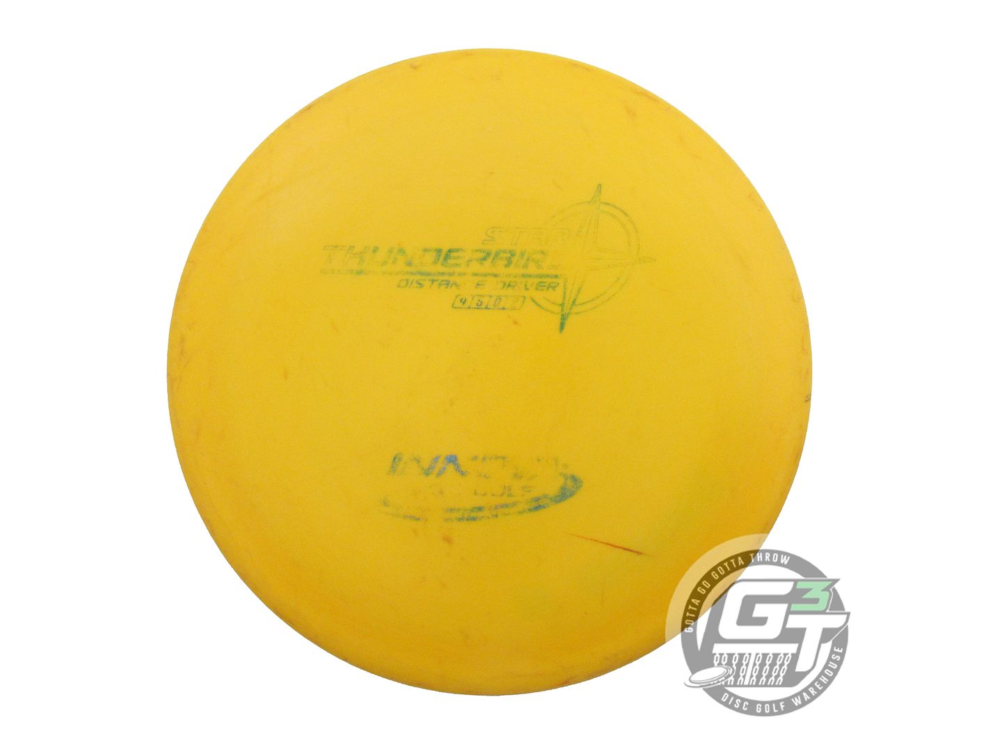 USED Innova Star Thunderbird 164g Marigold Green & Blue Foil Driver Golf Disc