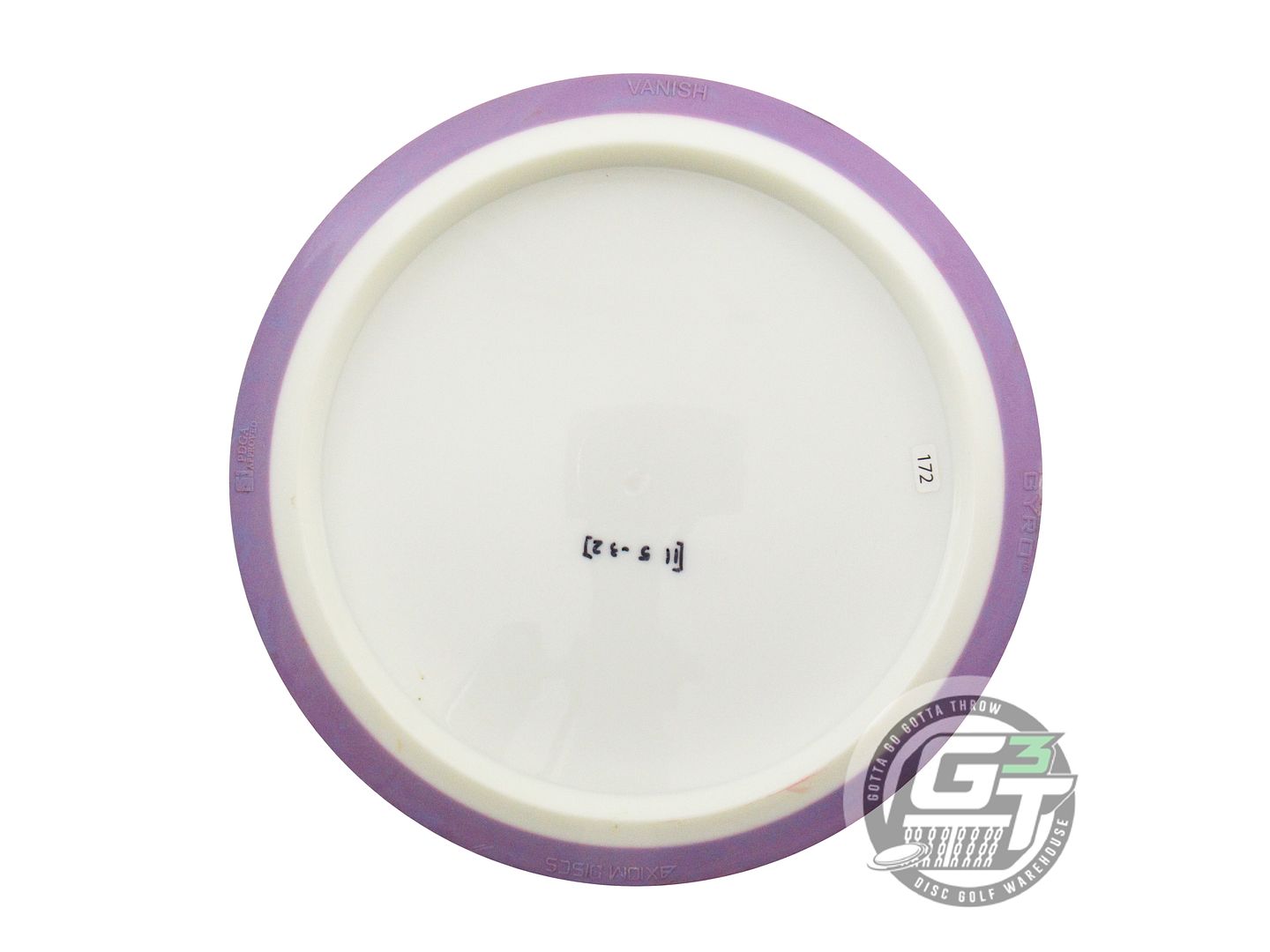 USED Axiom Discs BLANK Neutron Vanish 172g White Purple Rim Distance Driver Disc