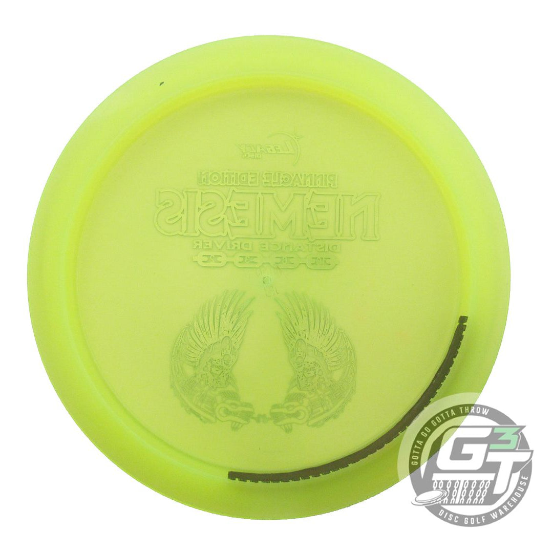 USED Legacy Discs Pinnacle Nemesis 169g Yellow Lime Foil Distance Driver Disc