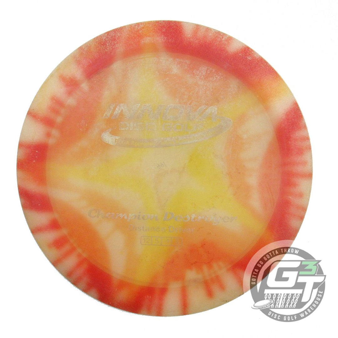 USED Innova I-DYE Champion Destroyer 166g Star Burst Distance Driver Golf Disc